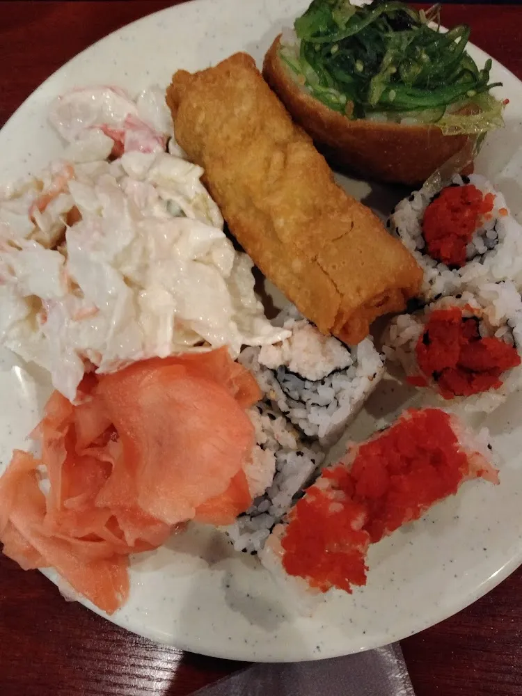 Crab Salad Egg Roll & Sushi